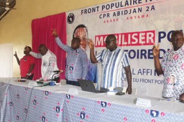 CONSEIL POLITIQUE RÉGIONAL FPI ABIDJAN 2 A :  LE VICE-PRÉSIDENT JEAN-MARIE KONIN PRÉSENTE SON ÉQUIPE 