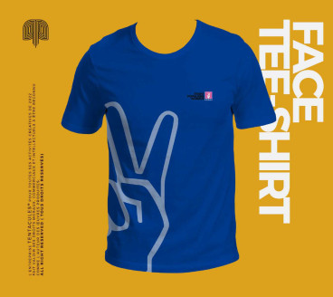 Tee-shirt bleu Victoire